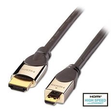 LINDY林帝 鉻系列 高速傳輸 A對D HDMI2.0 連接線2m 41422