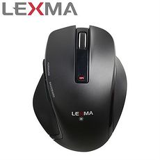 LEXMA 雷馬 M830R 無線藍光滑鼠 黑