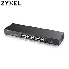 ZyXEL 合勤 GS1100-24 24埠+2埠光纖GbE無網管網路交換器