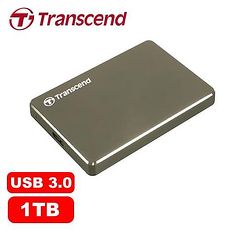 Transcend創見 StoreJet 25C3 1TB 2.5吋 超薄鋁合金 外接式硬碟