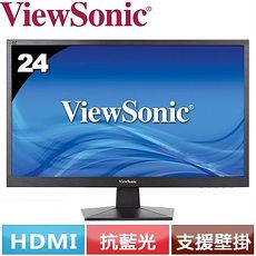 ViewSonic優派 24型 Full HD零閃頻抗藍光護眼螢幕 VA2407H