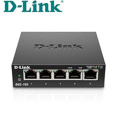 D-Link 友訊 DGS-105 5埠Gigabit 桌上型交換器 (鐵殼)