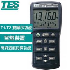 TES泰仕 K.J.E.T.R.S.N. 溫度記錄錶 TES-1316