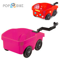 【BabyTiger虎兒寶】POPBIKE 兒童平衡滑步車專用配件 - 拖車 POP BIKE TRALIER - 粉紅色