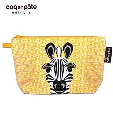 【BabyTiger虎兒寶】coqenpate 法國有機棉無毒環保布包 / 大大水堅包 - 斑馬
