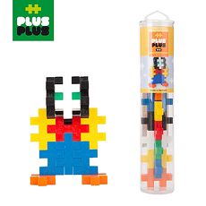 【Babytiger虎兒寶】++PLUS-PLUS 加加積木 MINI 大顆粒-彩虹系列 15PCS (透明管裝)