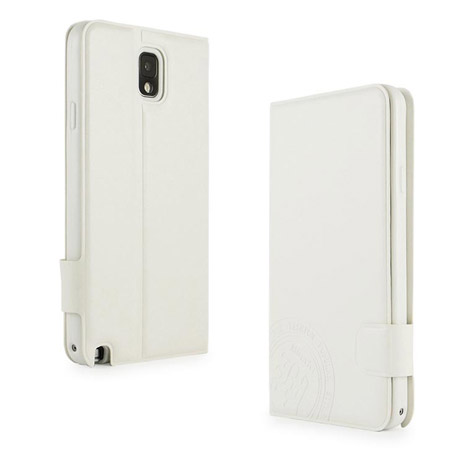 Miravivi Samsung GALAXY note3 知性系列可立筆記本皮套-純潔白