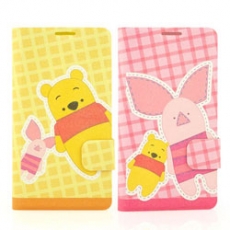 Disney HTC Desire 816 可愛玩偶維尼小豬時尚彩繪皮套