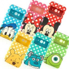 Disney HTC Butterfly 2 時尚大頭點點透視視窗可立式皮套維尼