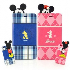Disney iPhone 6s/6 躲貓貓系列立體大頭背影筆記本皮套米妮