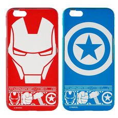 MARVEL iPhone 6s/6 Plus 復仇者聯盟 免鎖螺絲推拉鋁合金金屬邊框背蓋保護殼-主題