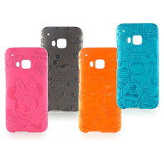 Disney HTC One M9 高質感皮革壓紋背蓋保護殼