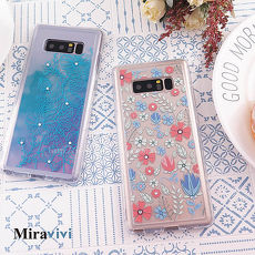 Miravivi原創時尚 Samsung Galaxy Note8施華洛世奇水鑽 花語防摔氣墊空壓保護套