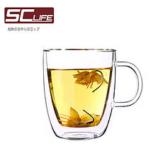 【SC life】雙層耐熱玻璃馬克杯