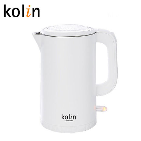 Kolin 歌林 1.7L不鏽鋼雙層防燙快煮壺 KPK-LN207