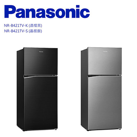 送原廠禮 Panasonic 國際牌 ECONAVI二門422L一級能冰箱 NR-B421TV -含基本安裝+舊機回收晶樣黑-K