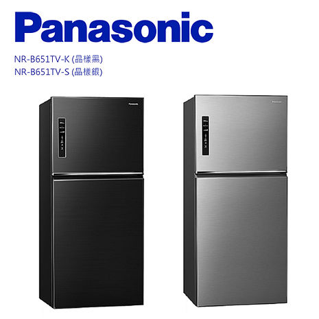 Panasonic 國際牌 ECONAVI二門650L一級能冰箱 NR-B651TV -含基本安裝+舊機回收_送原廠禮晶樣黑-K
