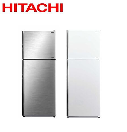 (員購)Hitachi 日立  雙門417L變頻鋼板冰箱 RVX429 - 含基本安裝+舊機回收星燦銀(BSL)