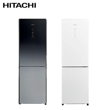 (員購)Hitachi 日立 雙門313L變頻冰箱HRBN5366DF -含基本安裝+舊機回收琉璃白