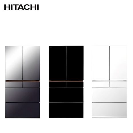 Hitachi 日立 日製六門660L變頻冰箱RGG670TJ -含基本安裝+舊機回收//(員購)琉璃黑
