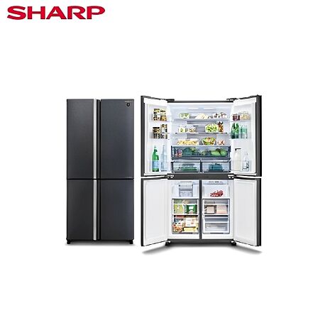 SHARP 夏普 575L 四門十字對開除菌冰箱 SJ-DF58F - 含基本安裝+舊機回收