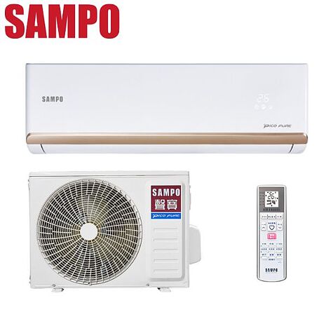 好禮多選1 SAMPO 聲寶 變頻分離式一對一冷暖冷氣AU-PF41DC/AM-PF41DC - 含基本安裝+舊機回收