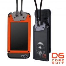 CORESUIT BADGE 證件夾+風格手機掛繩+iPhone6/6s 4.7吋手機殼-橘紅