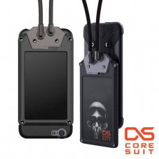 CORESUIT BADGE 證件夾+風格手機掛繩+iPhone6/6s 4.7吋手機殼-黑