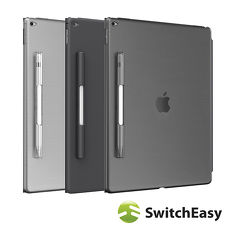 SwitchEasy CoverBuddy iPad Pro 12.9吋 (2017 & 2015) 保護背蓋(含可拆式Apple Pencil 筆夾)霧透黑