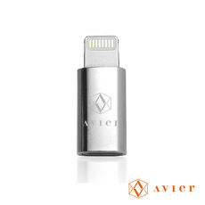 Avier Micro USB轉Lightning鋅合金轉接頭/AMF100 (MFI認證)